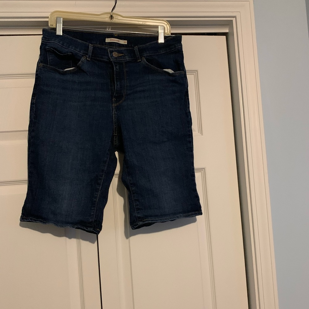 Denim Bermuda shorts